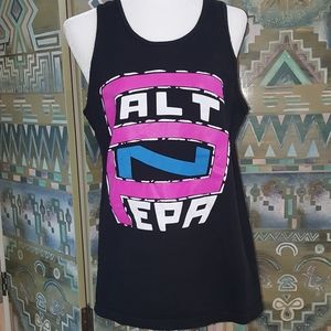 MDNY artsy black tank top